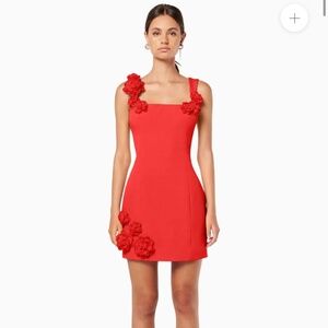 NWT ELLIATT Trompe Red Dress